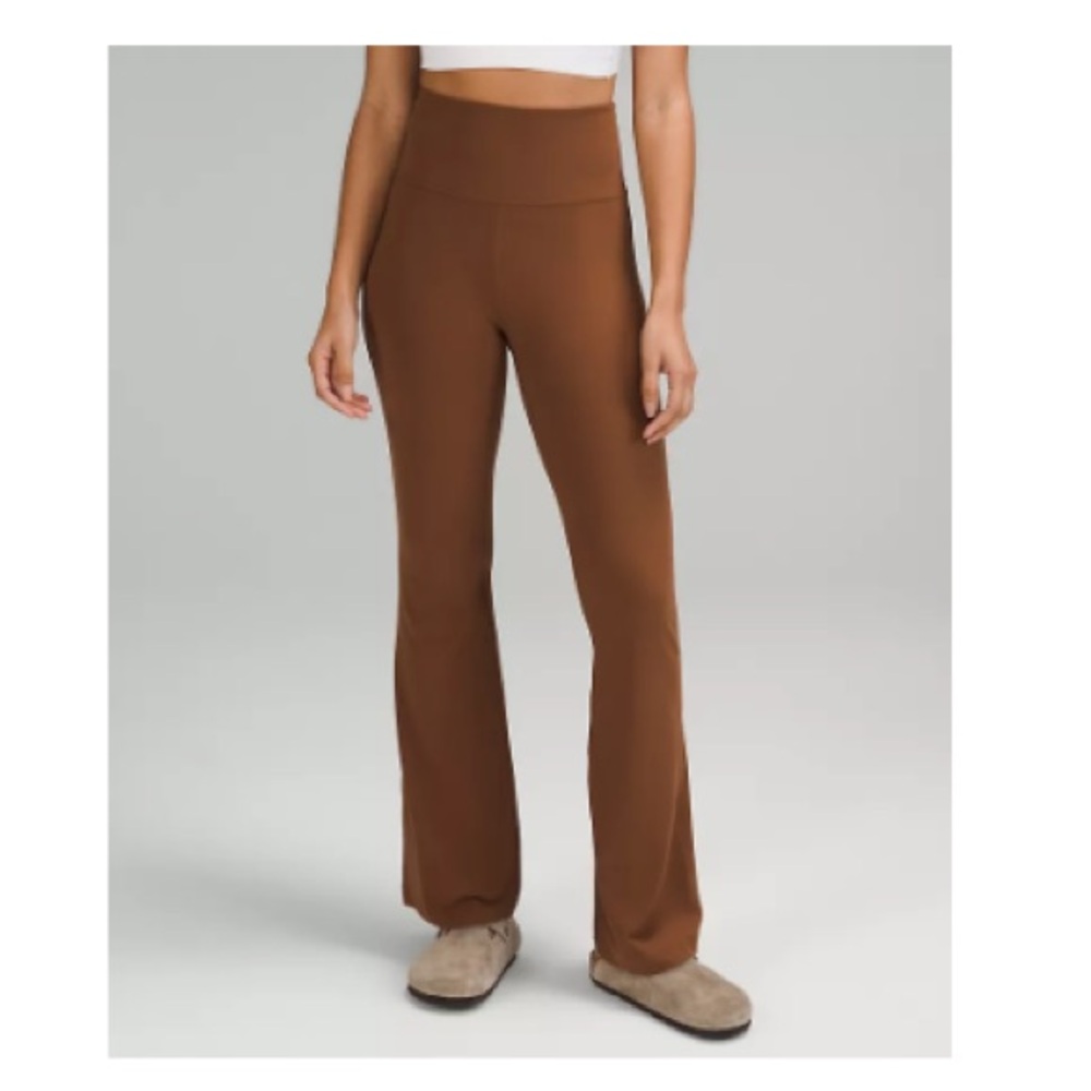 lululemon athletica Groove Super-High-Rise Flared Pant - Roasted Brown